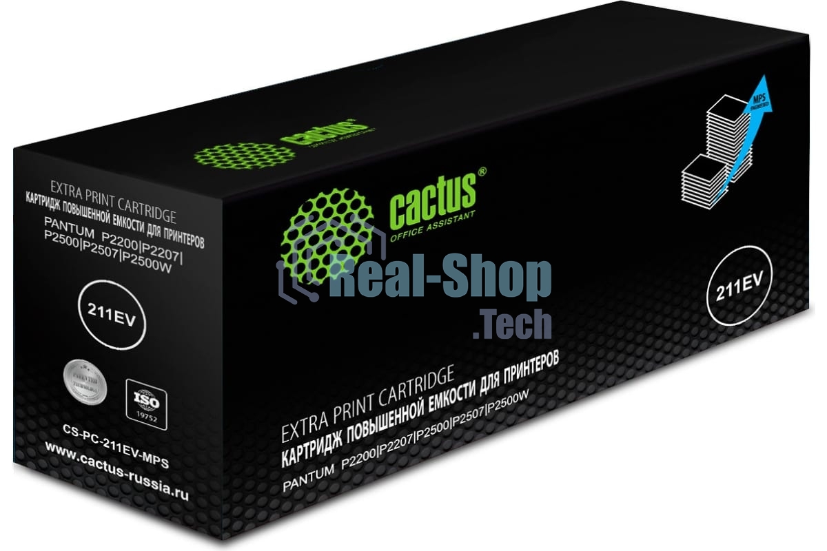 Картридж лазерный Cactus CS-PC-211EV-MPS черный (6000 стр.) для Pantum P2200/P2207/P2500/P2507/P2500W/M6500/M6550/M6607