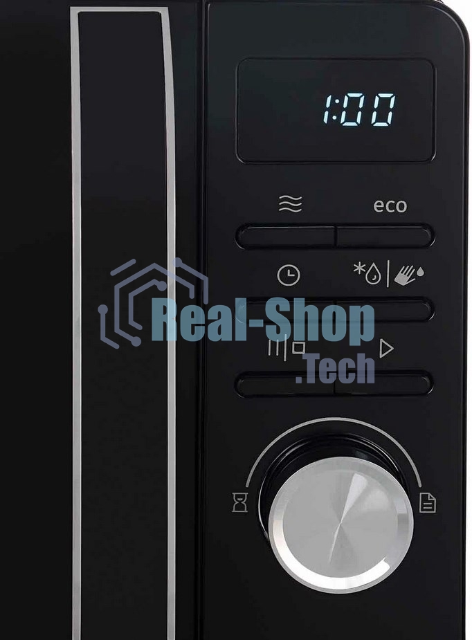 Микроволновая печь Gorenje MO20S4BC черный, 20 л, 700 Вт, переключатели - кнопки, поворотный механизм