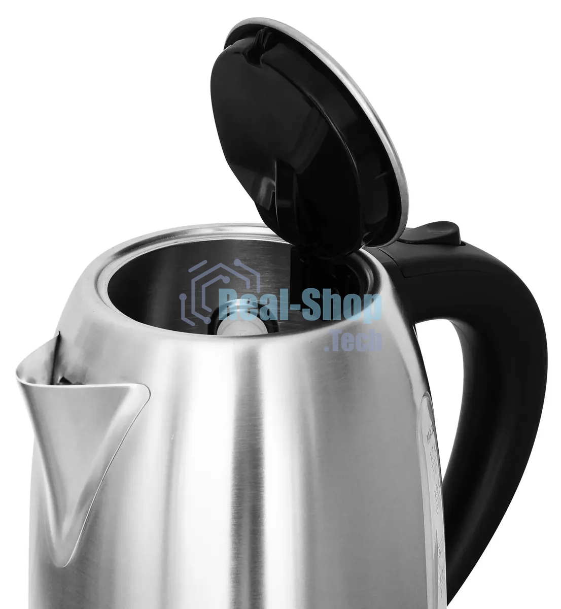 Чайник электрический Hyundai HYK-S2014 1.7л. 2000Вт серебристый/черный (корпус: нержавеющая сталь)