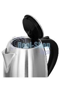 Чайник электрический Hyundai HYK-S2014 1.7л. 2000Вт серебристый/черный (корпус: нержавеющая сталь)