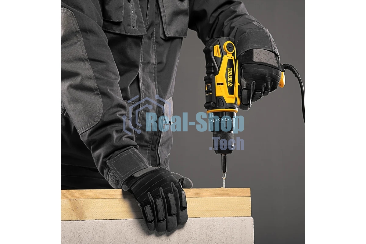 Дрель-шуруповерт сетевая Denzel ISD-300-13, 330Вт, Ударная