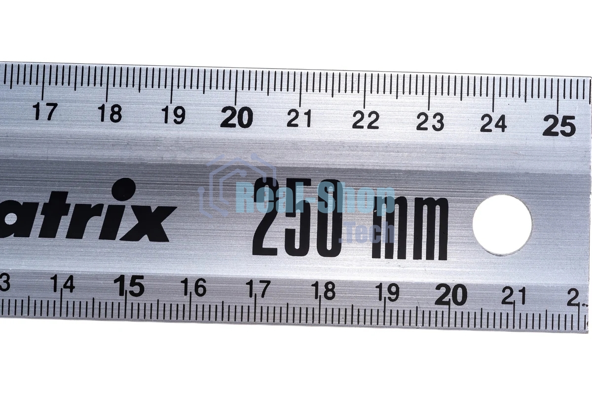 Угольник Matrix 250мм алюминиевый литой