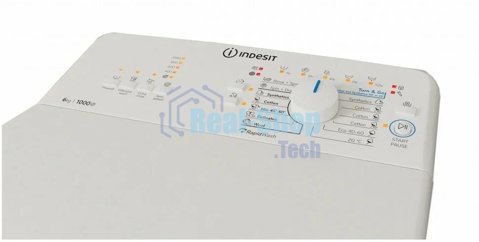 Стиральная машина Indesit BTWL60400EEN белый, загрузка вертикальная 6 кг, 1000 об/мин., класс: А+