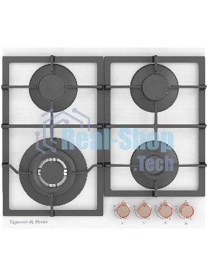 Газовая варочная панель Zigmund & Shtain MN 199.61 W независимая, белый
