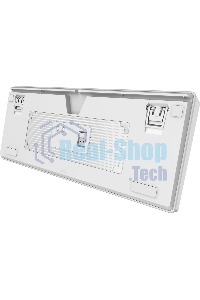 Клавиатура проводная+беспроводная MSI Forge GK600, USB, белый фиолетовый