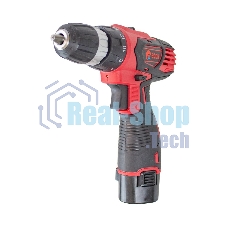 Дрель-шуруповерт аккумуляторная Edon AD-12CA, 12В, 2 АКБ, Кейс