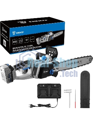Пила цепная аккумуляторная бесщеточная DEKO DKCHS 40 PRO, 16