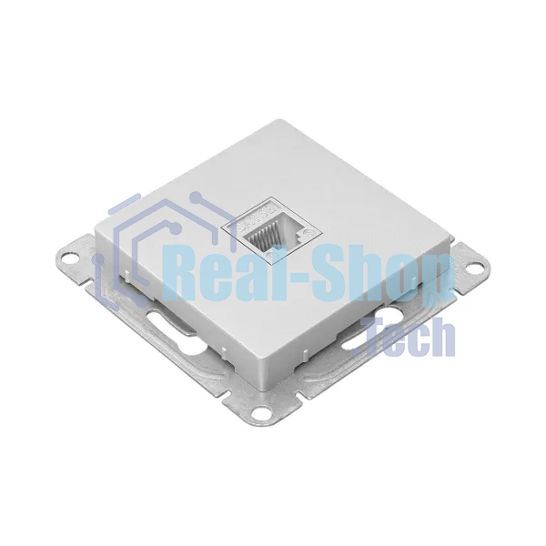 Механизм розетки RJ45 (cat5) EKF UP1-SOA-RJ45-5 алюминий Эпика