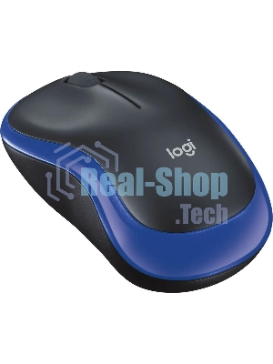 Мышь беспроводная Logitech M185 синий, 1000 dpi, радиоканал, USB, кнопки - 3