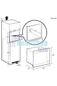 Встраиваемая микроволновая печь Samsung 22L GRILL MG22M8074AT/BW
