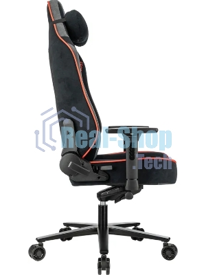 Кресло игровое A4Tech Bloody GC-680 черный/серый искусственная замша с подголов. крестов. металл