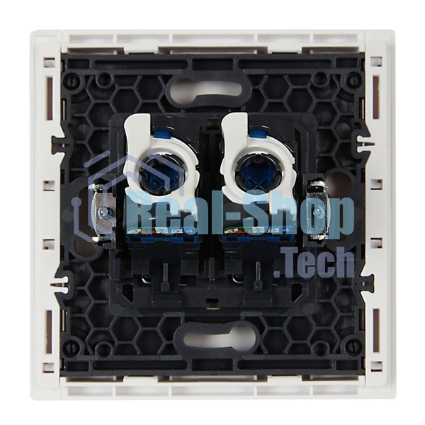 Розетка компьютерная IEK FORTE&PIANO FP234 2-ая RJ45 кат.6 белый