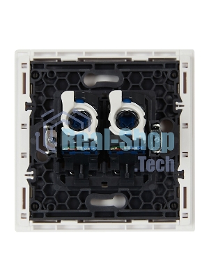 Розетка компьютерная IEK FORTE&PIANO FP234 2-ая RJ45 кат.6 белый