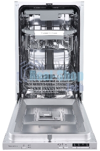 Встраиваемая посудомоечная машина Zigmund & Shtain DW 303.4, серый, 44.8 см, 10 компл., 49 дБ, класс A+++