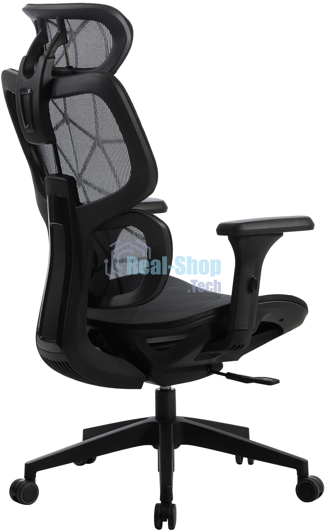 Кресло компьютерное Cactus CS-MC555-BK черный, сетка