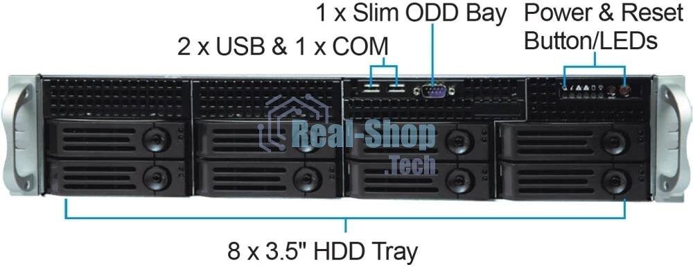 Серверный корпус CS-R25 with 12G HDD BP and 550w RPS
