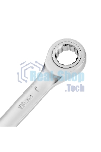 Ключ комбинированный трещоточный Denzel 14707 13 мм, CrV, матовый хром