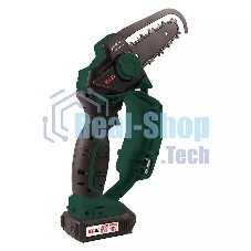 Профессиональная аккумуляторная цепная мини-пила KLPRO KLBZT18-20 (18В, Li-ion-2шт 2,0А·ч, ЗУ 2,4А, 3200 об/мин, 110мм)