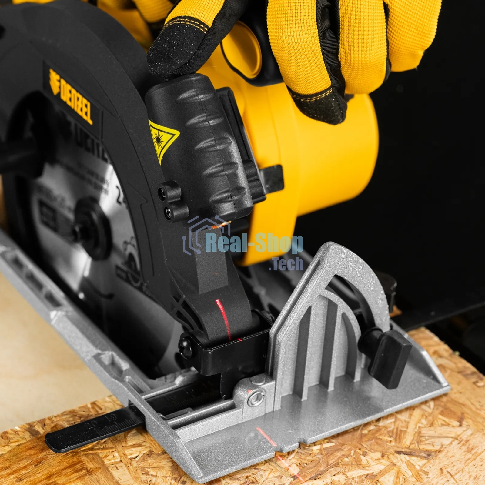 Пила циркулярная аккумуляторная бесщет. Denzel CCSH-BL-20-185, 185 мм, Li-Ion, 20 В