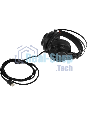 Гарнитура Bloody G528C чёрный, проводная, подсветка