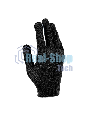 Перчатки трикотажные Сибртех х/б, 200 пар, ПВХ точка, 3 нити, 10 класс
