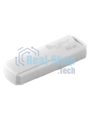 Флешка USB Smartbuy CLUE white (SB64GbCLU-W3), 64Gb, USB 3.0, R/W 70/25, белый