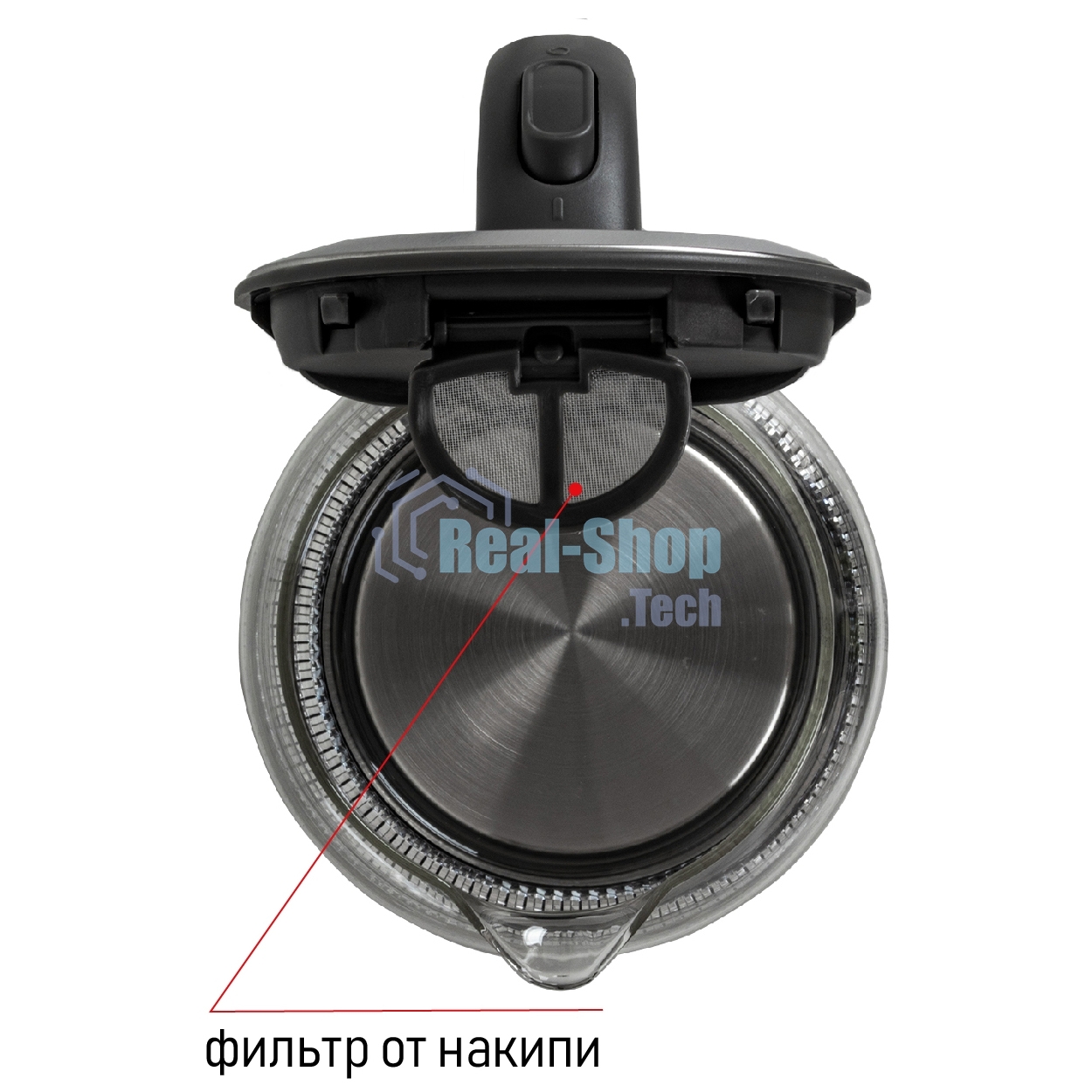 Чайник электрический JVC JK-KE1510 grey, объем 1,7л, максимальная мощность 2200 Вт