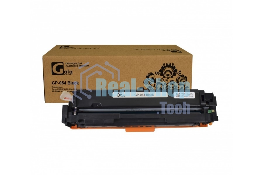 Картридж лазерный GalaPrint GP-054 BK черный (1500 стр) для Canon i-SENSYS LBP-620/LBP-621/LBP-623/MF-640/MF-641/MF-642/MF-643/MF-644/MF-648