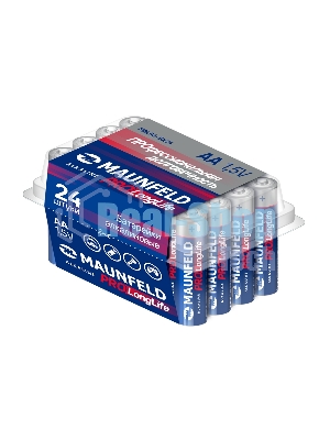 Батарейки Maunfeld PRO Long Life Alkaline AA (LR6) MBLR6-BX24, бокс 24 шт., 1.5 В