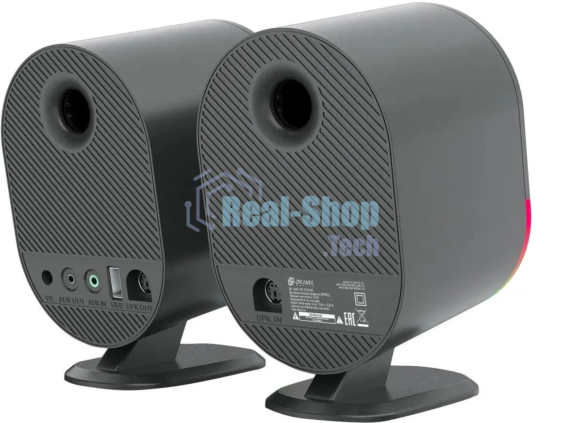 Акустическая система Оклик OK-303A 2.0 черный 20Вт BT