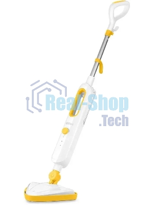 Швабра паровая Kitfort КТ-1048-1 белый/желтый