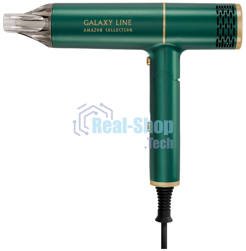 Фен для волос Galaxy Line GL 4360, амазонка, 1600 Вт, зеленый