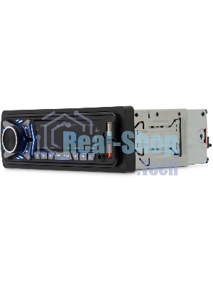 Автомагнитола Digma MCP-227B, 1 DIN, Bluetooth, USB Type-A, AUX, пульт ДУ