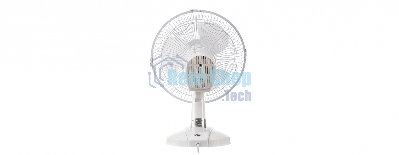 Вентилятор Centek CT-5006 белый, настольный, 25 Вт, 2 скорости, 23 см