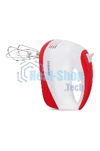 Миксер ручной Starwind SHM-251 250 Вт, белый/коралловый