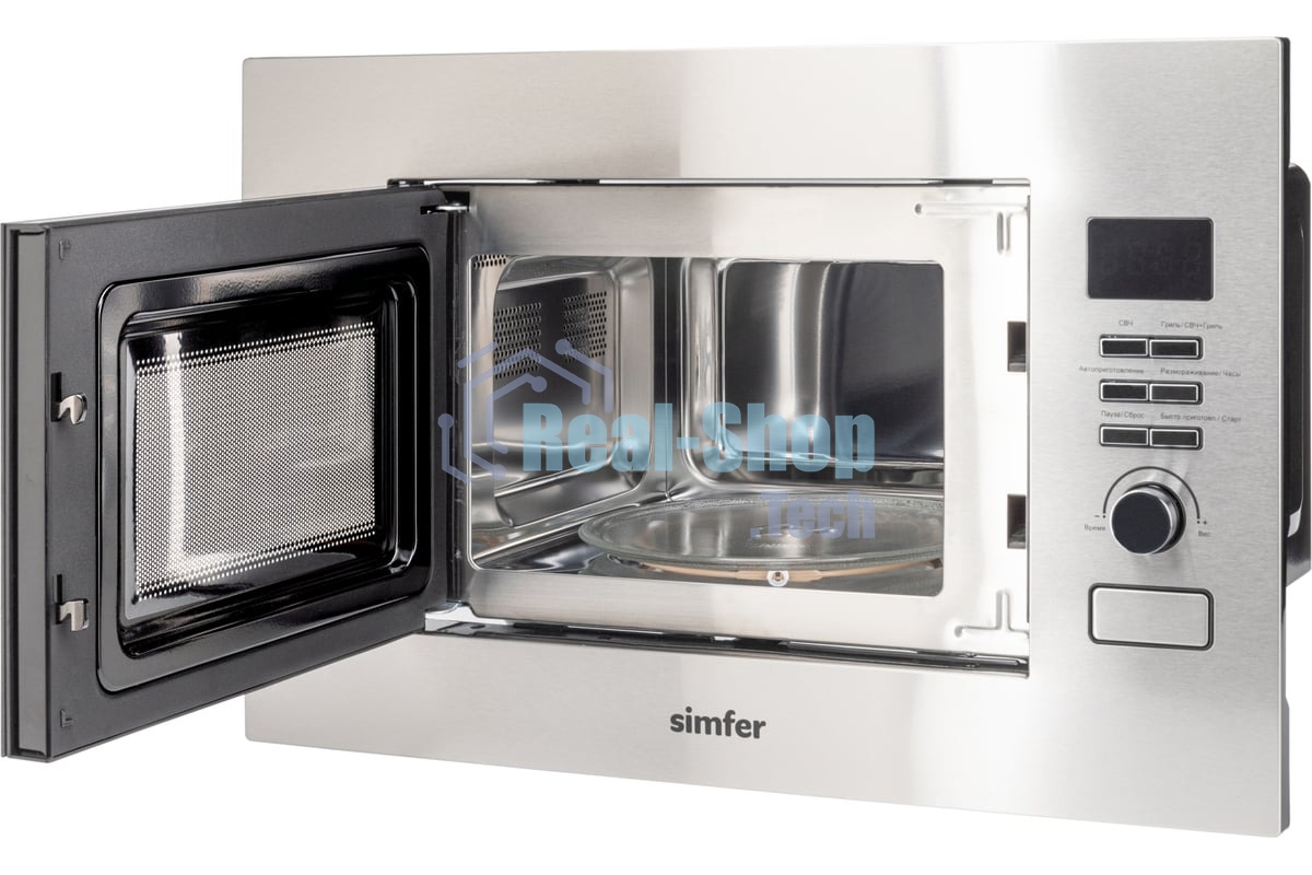 Микроволновая печь встраиваемая SImfer MD2714 22л,1150Вт, гриль, нержавеющая сталь