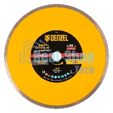 Диск алмазный сплошной Denzel супертонкий, 300 х 25,4 мм, горячее прессование, мокрое резание