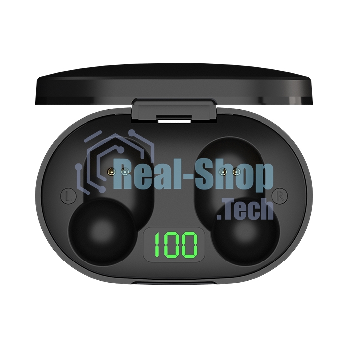 Наушники TWS Maxvi MHF-101BT UP черный, вкладыши, Bluetooth, сенсорное управление, до 4 ч