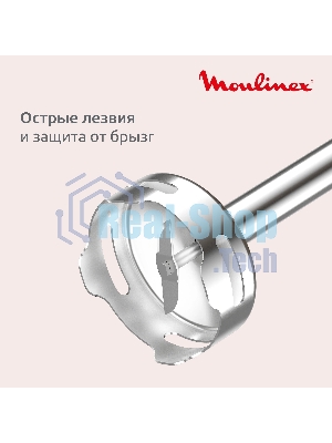 Блендер погружной Moulinex DD5431F0 белый, 600 Вт, 20 скоростей, турбо