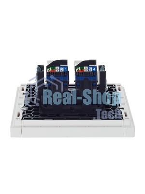 Розетка компьютерная IEK FORTE&PIANO FP234 2-ая RJ45 кат.6 белый
