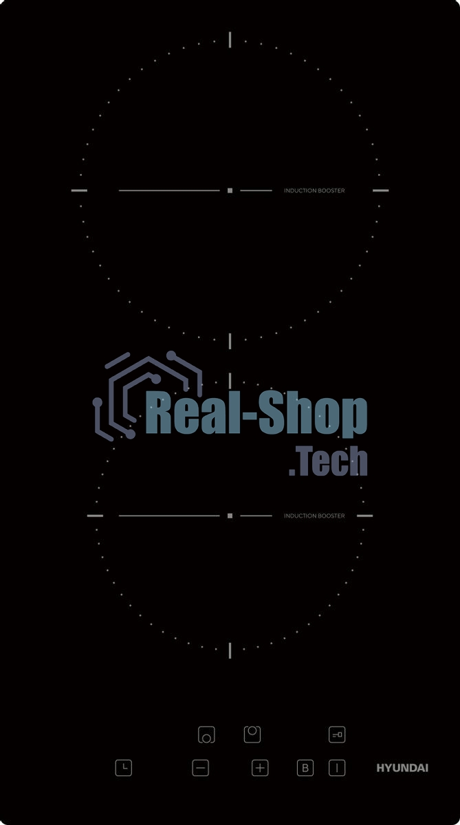 Индукционная варочная панель Hyundai HHI 3710 BG независимая, черный