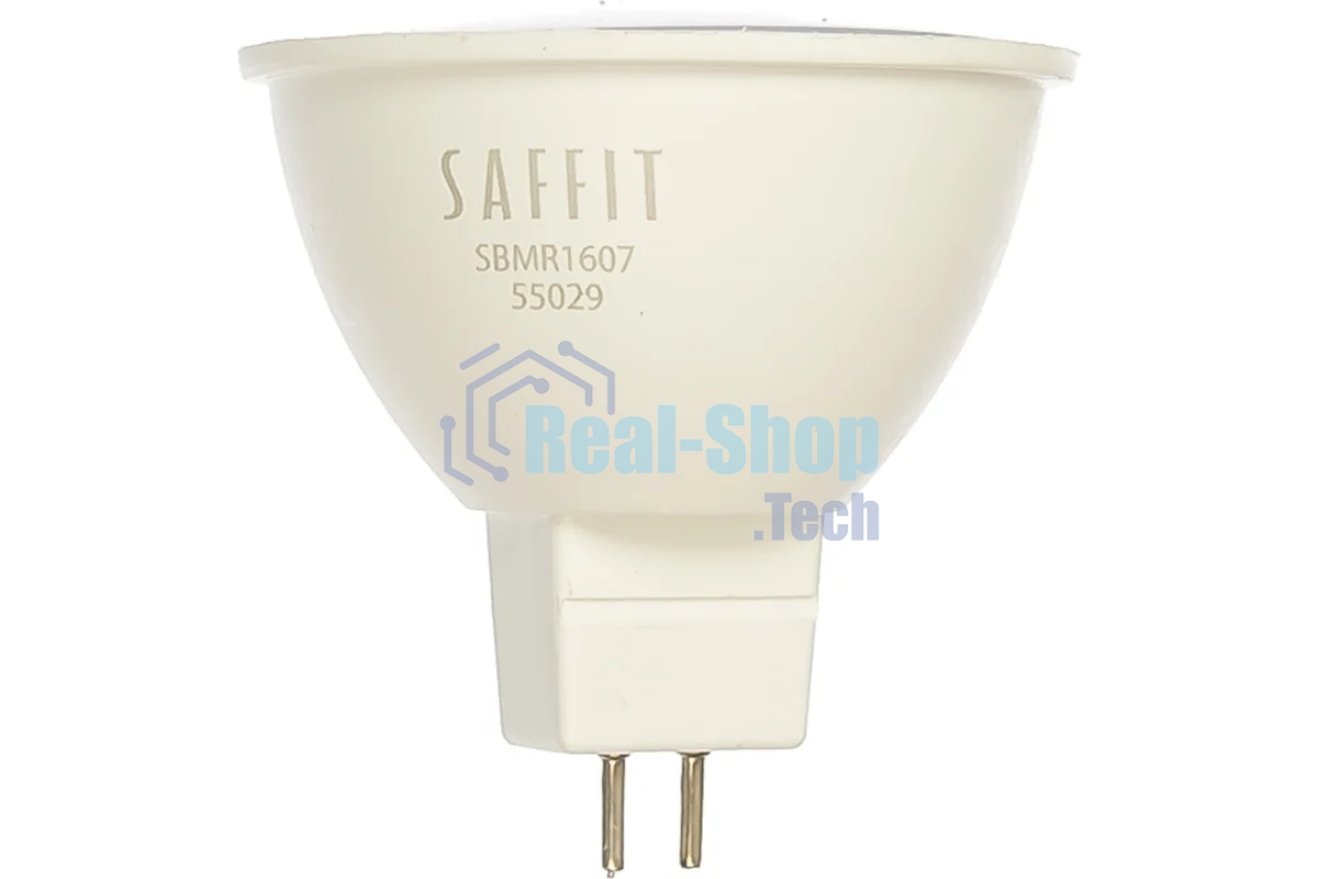 Лампа светодиодная SAFFIT SBMR1607 (55029) 7 вт 230в GU5.3 дневной