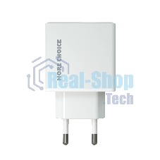 Сетевое зарядное устройство MORE CHOICE NC61 СЗУ 1USB+1USB-C 3.0A PD 20W+QC3.0 быстрая зарядка белый
