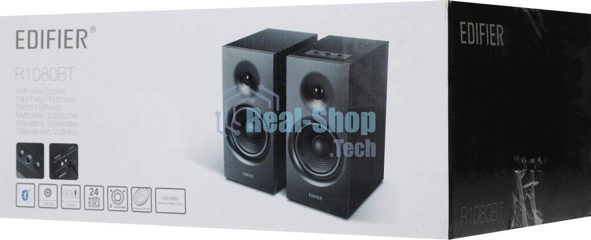Колонки Edifier R1080BT Black (2.0,Bluetooth v5.0,24Bt RMS)