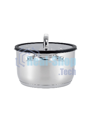 Кастрюля MAUNFELD ORIANA MF40RN01CR из нержавеющей стали со стеклянной крышкой, 20 см, 3,6 л