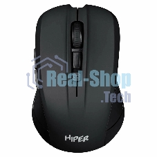 Мышь беспроводная HIPER HOMW-101-BT черный, 1600 dpi, радиоканал, USB, кнопки - 4