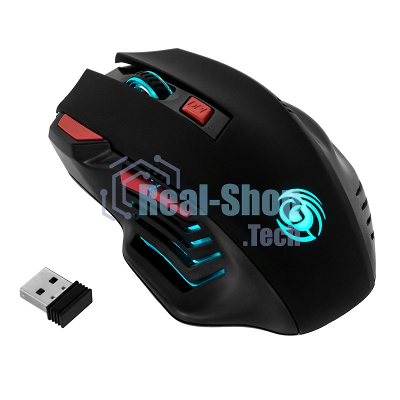 Мышь беспроводная Dialog Gan-Kata MRGK-14UR черный, 1600 dpi, радиоканал, USB, кнопки - 6