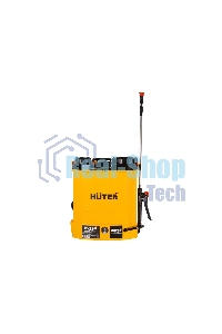 Опрыскиватель аккумуляторный Huter SP-12AC, аккумуляторный, ранцевый, 12л, желтый/черный