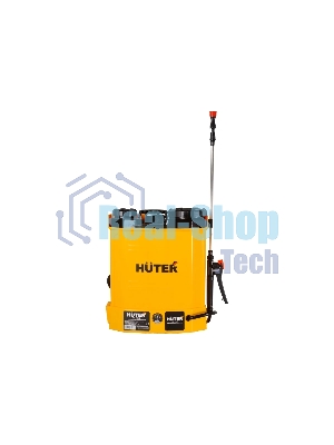 Опрыскиватель аккумуляторный Huter SP-12AC, аккумуляторный, ранцевый, 12л, желтый/черный