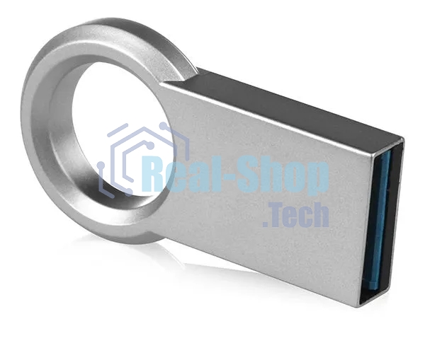 Флешка USB QUMO 64Gb Ring USB 3.0 цвет корпуса металлик(QM64GUD3-Ring)